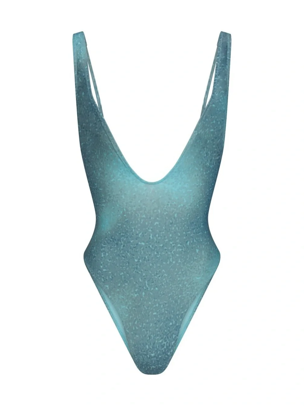 SKIMS Light Aqua One-Piece Swimsuit